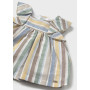 VESTITO RIGHE LINO