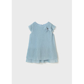 VESTITO TULLE PLISSETTATO