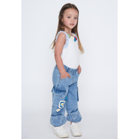 PANTALONE JEANS BAMBINA TOBETOO