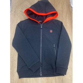 FELPA FULL ZIP CON CAPPUCCIO