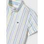 CAMICIA M/C LINO RIGHE COREAN