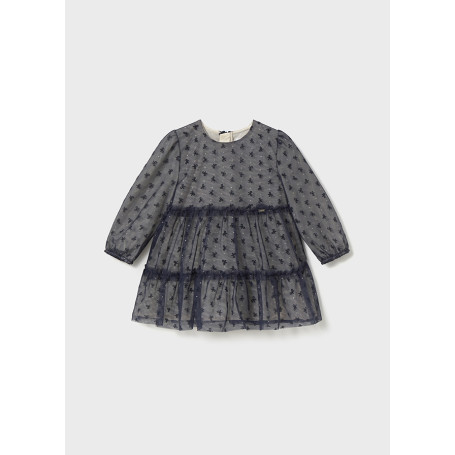 VESTITO TULLE FLOCCATO MAYORAL