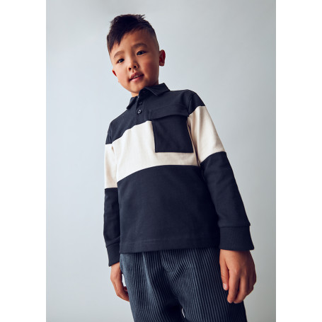 POLO M/L COLOR BLOCK