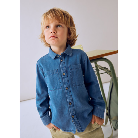 CAMICIA M/L DENIM