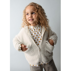 FELPA TRICOT CON PELLICCIA MAYORAL