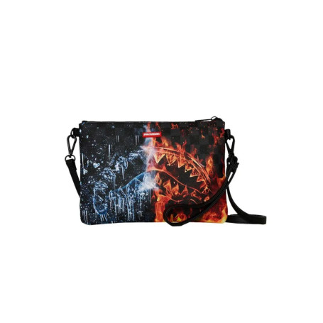 POCHETTE SPRAYGROUND FIRE&ICE SHARK