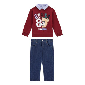 COMPLETO FELPA E PANTALONI GUESS