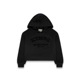 FELPA CROP CON CAPPUCCIO ICEBERG