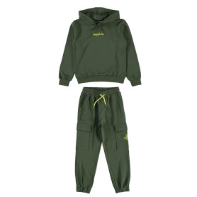 COMPLETO FELPA CON CAPPUCCIO E PANTALONE