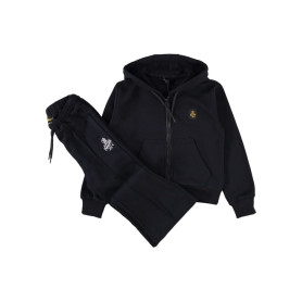 COMPLETO FELPA FULL ZIP C/CAPPUCCIO E PA