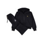 COMPLETO FELPA FULL ZIP C/CAPPUCCIO E PA